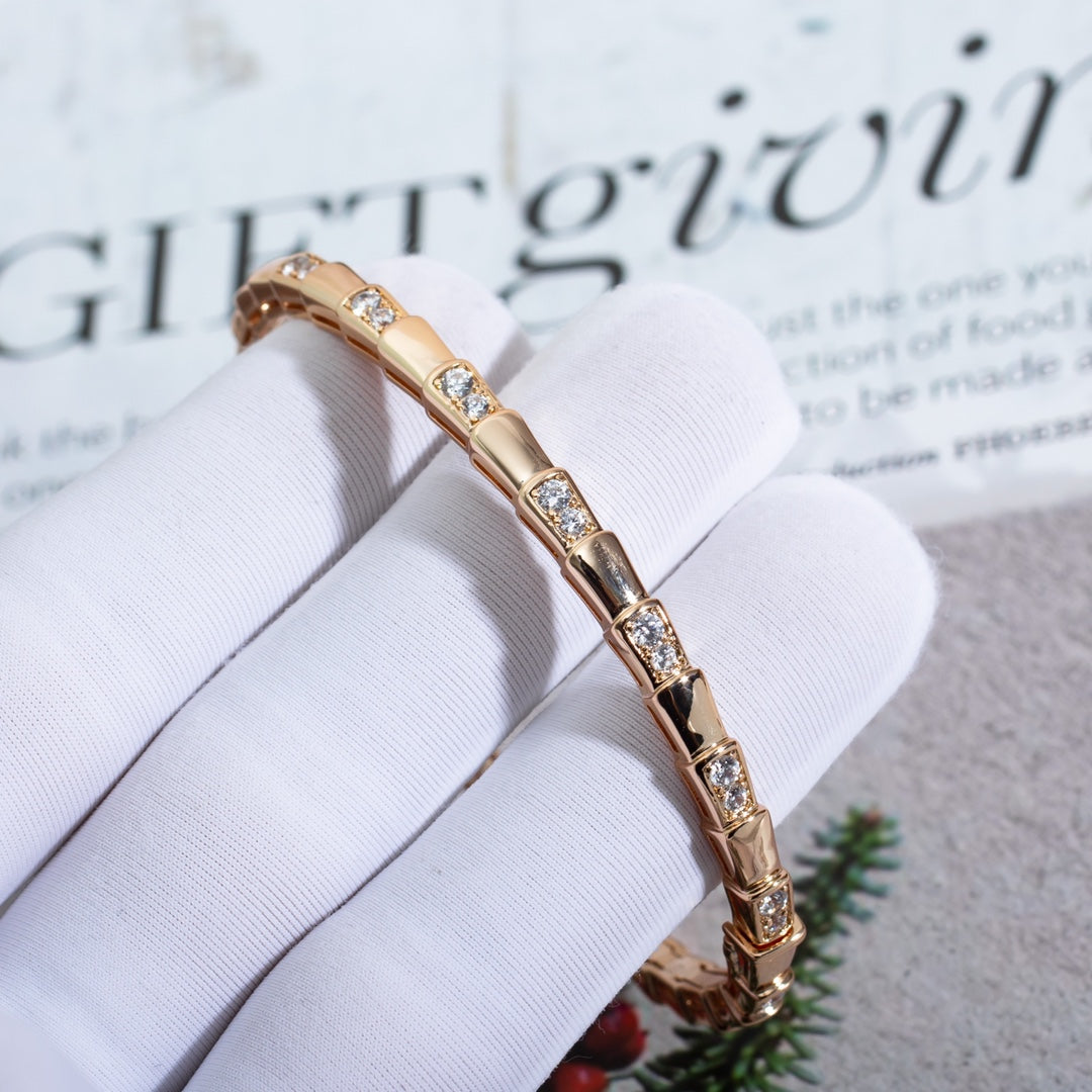 [Lumi Jewels]SERPENTI SMALL BRACELET PINK GOLD DIAMOND