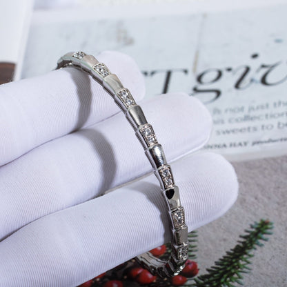 [Lumi Jewels]SERPENTI BRACELET SILVER DIAMOND