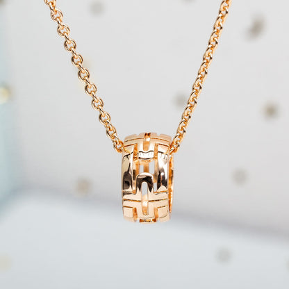 [Lumi Jewels]PARENTESI NECKLACE PINK GOLD