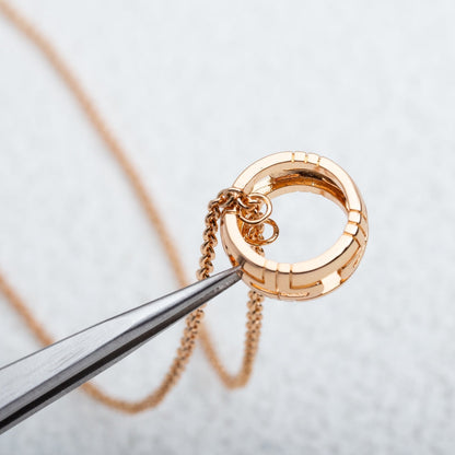 [Lumi Jewels]PARENTESI NECKLACE PINK GOLD
