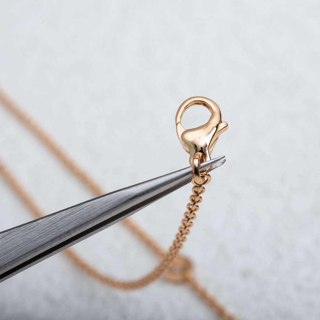 [Lumi Jewels]PARENTESI NECKLACE PINK GOLD