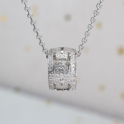 [Lumi Jewels]PARENTESI NECKLACE SILVER DIAMOND
