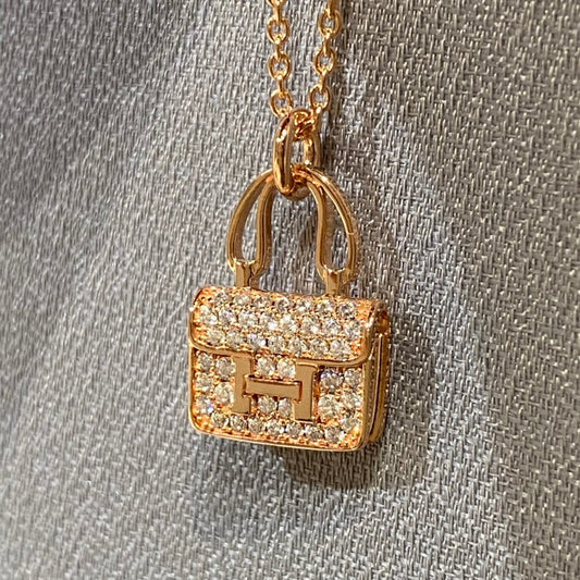 [Lumi Jewels]CONSTANCE PEDANT DIAMOND NECKLACE