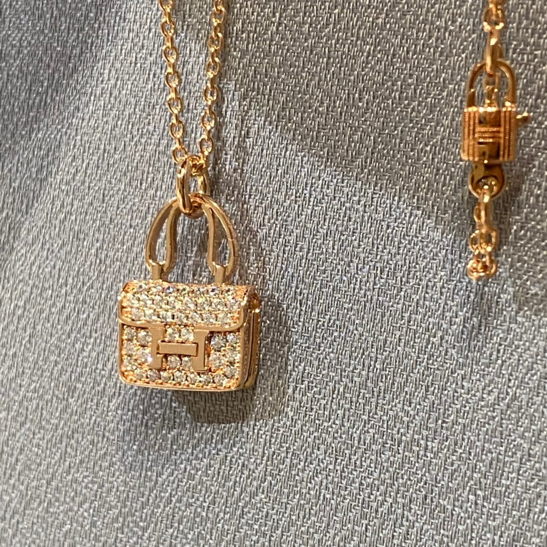 [Lumi Jewels]CONSTANCE PEDANT DIAMOND NECKLACE