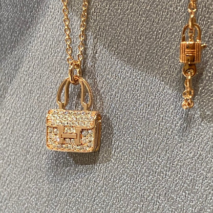 [Lumi Jewels]CONSTANCE PEDANT DIAMOND NECKLACE