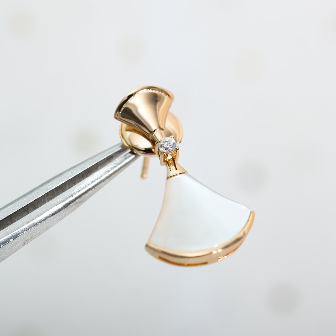 [Lumi Jewels]DREAM MOP PINK GOLD EARRINGS
