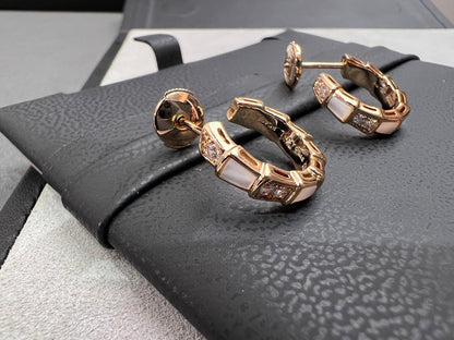 [Lumi Jewels]SERPENTI MOP PINK GOLD EARRINGS