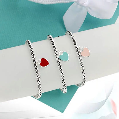 [Lumi Jewelry]MINI HEART BRACELET SILVER