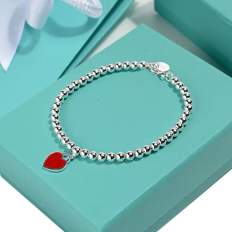 [Lumi Jewelry]MINI HEART BRACELET SILVER