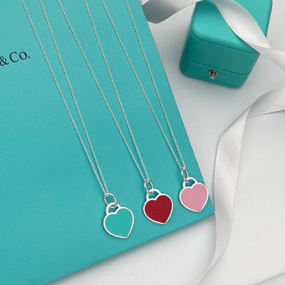 [Lumi Jewelry]HEART PEDANT SILVER NECKLACE