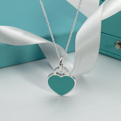 [Lumi Jewelry]HEART PEDANT SILVER NECKLACE