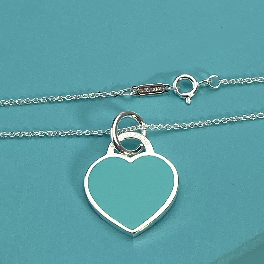 [Lumi Jewelry]HEART PEDANT SILVER NECKLACE