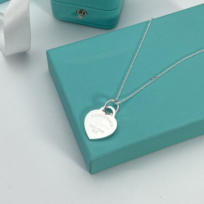 [Lumi Jewelry]HEART PEDANT SILVER NECKLACE