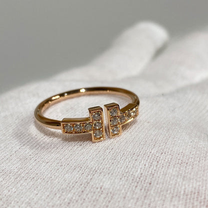 [Lumi Jewelry] WIRE RING DIAMOND PINK GOLD