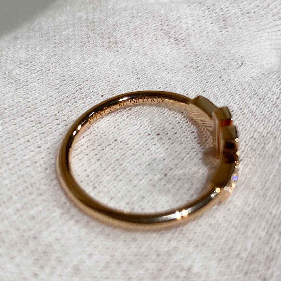 [Lumi Jewelry] WIRE RING DIAMOND PINK GOLD