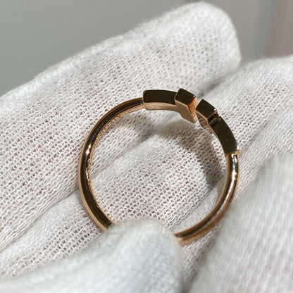 [Lumi Jewelry] WIRE RING DIAMOND PINK GOLD