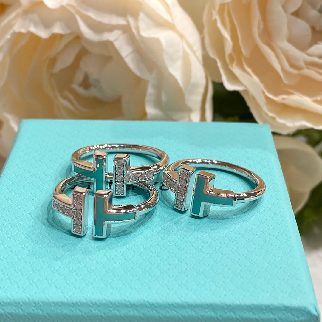 [Lumi Jewelry] WIRE TURQUOISE DIAMOND RING SILVER