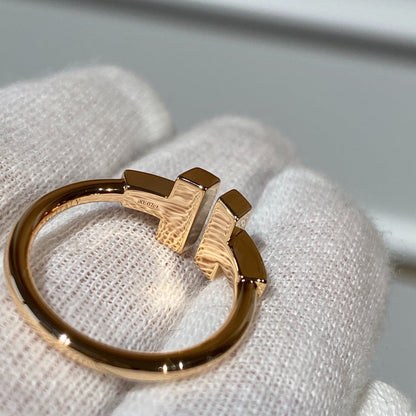 [Lumi Jewelry]T WIRE MOP DIAMOND RING PINK GOLD