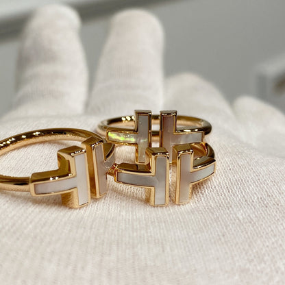 [Lumi Jewelry] WIRE MOP RING PINK GOLD
