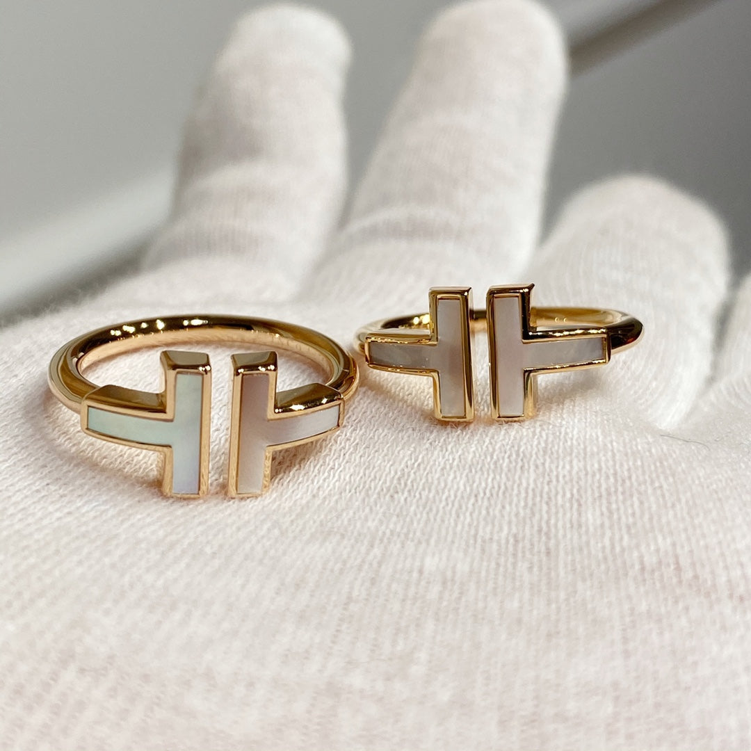 [Lumi Jewelry] WIRE MOP RING PINK GOLD