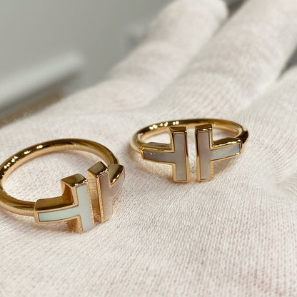 [Lumi Jewelry] WIRE MOP RING PINK GOLD