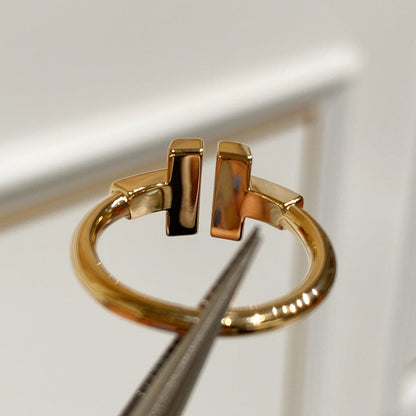 [Lumi Jewelry] WIRE MOP RING PINK GOLD