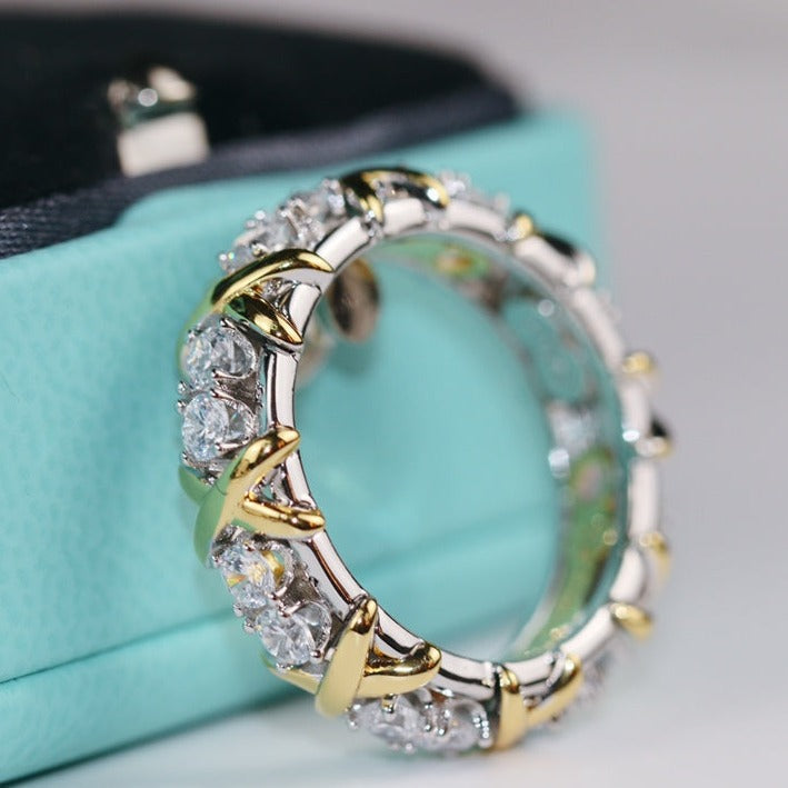 [Lumi Jewelry]SIXTEEN STONE RING GOLD