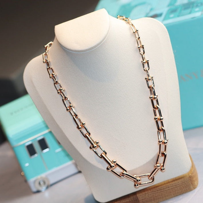 [Lumi Jewelry]HARDWEAR LINK GOLD NECKLACE