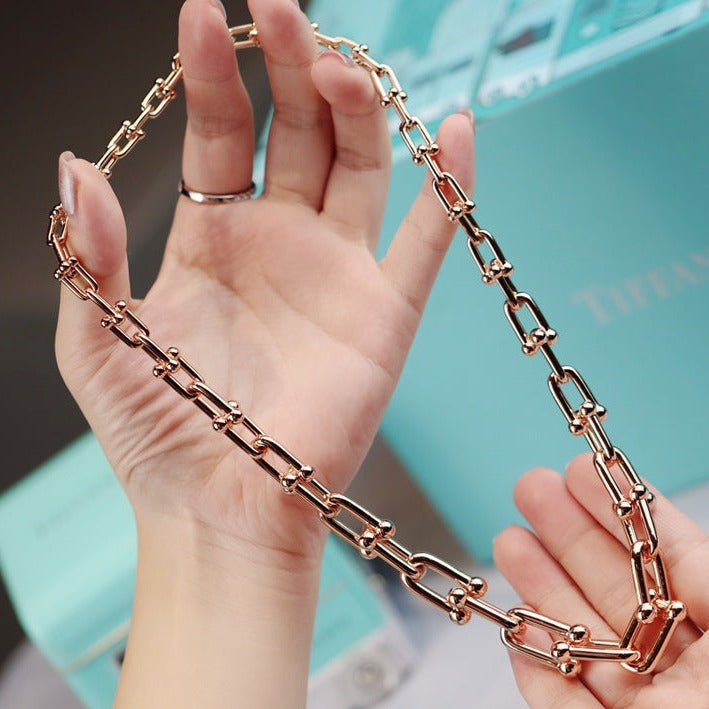 [Lumi Jewelry]HARDWEAR LINK GOLD NECKLACE