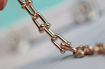 [Lumi Jewelry]HARDWEAR LINK GOLD NECKLACE