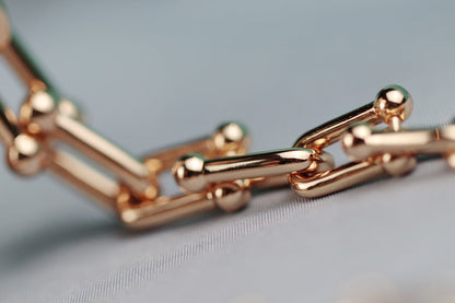 [Lumi Jewelry]HARDWEAR LINK GOLD NECKLACE