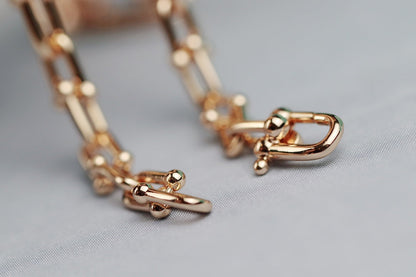 [Lumi Jewelry]HARDWEAR LINK GOLD NECKLACE