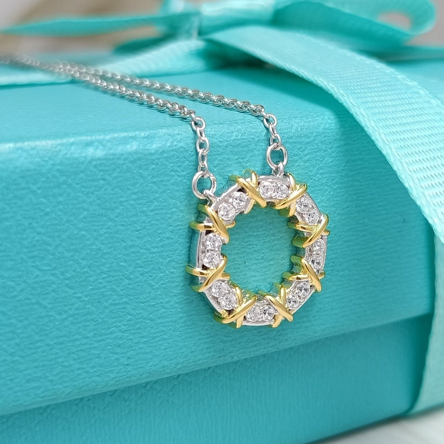 [Lumi Jewelry]SIXTEEN STONE NECKLACE GOLD