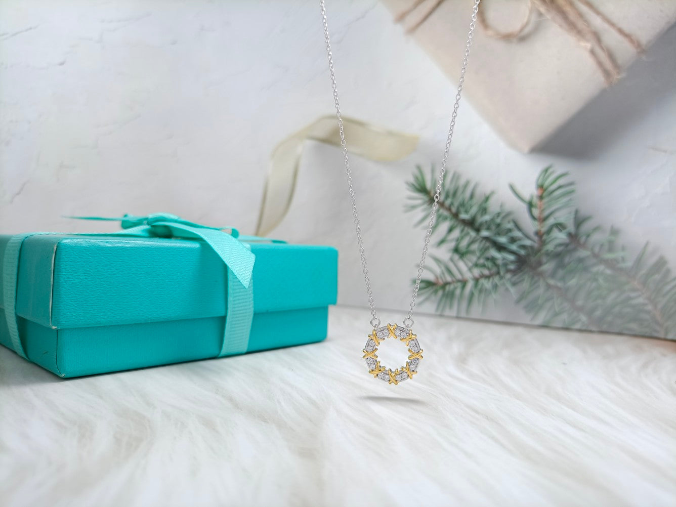 [Lumi Jewelry]SIXTEEN STONE NECKLACE GOLD