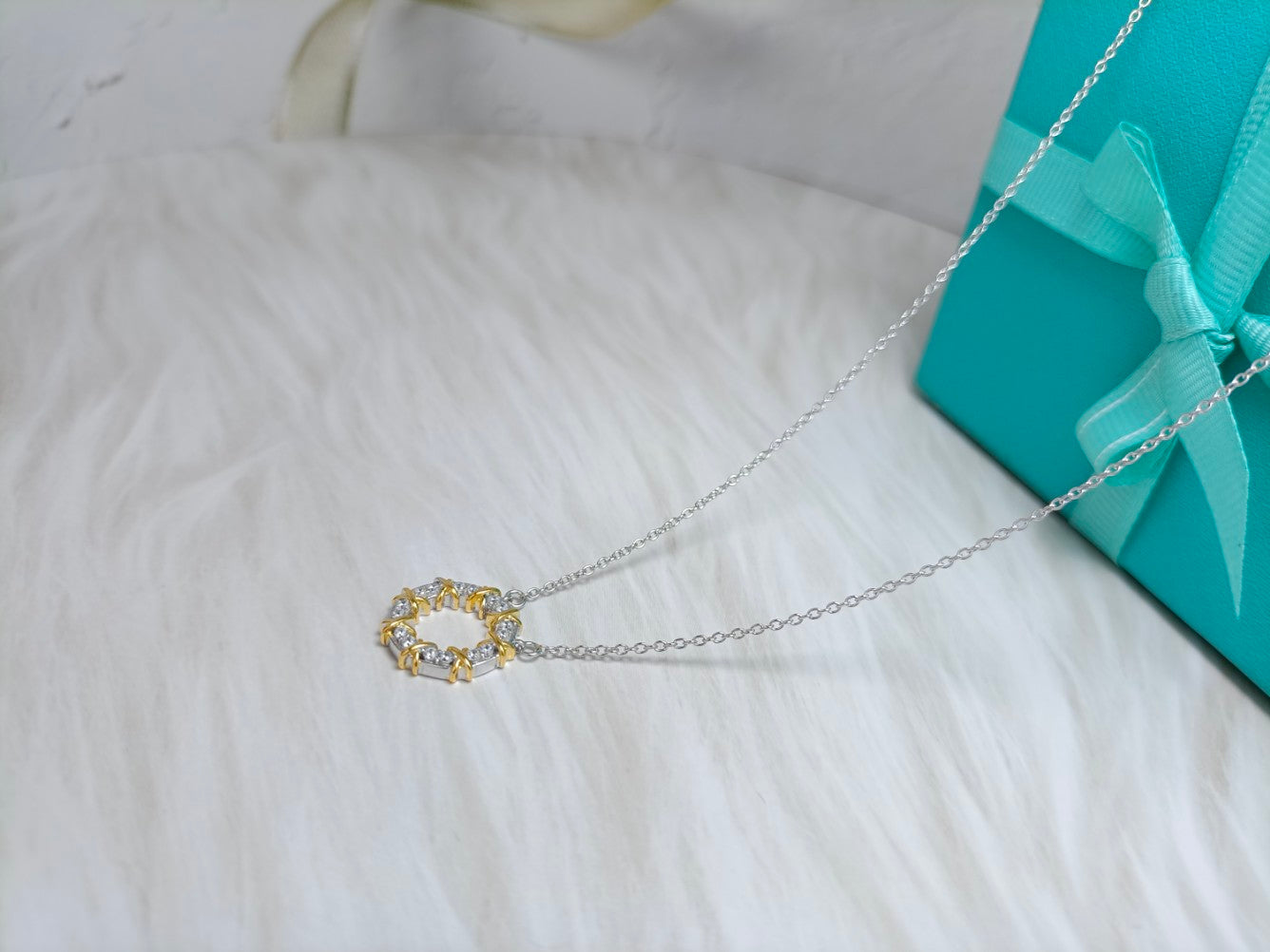 [Lumi Jewelry]SIXTEEN STONE NECKLACE GOLD