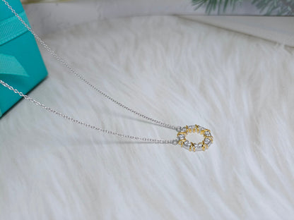 [Lumi Jewelry]SIXTEEN STONE NECKLACE GOLD