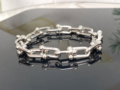 [Lumi Jewelry]HARDWEAR BRACELET PINK GOLD AND SILVER DIAMOND