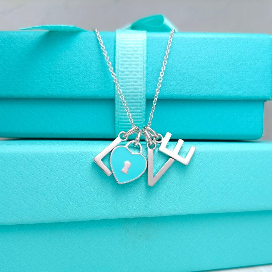 [Lumi Jewelry]LOVE TEXT PEDANT NECKLACE