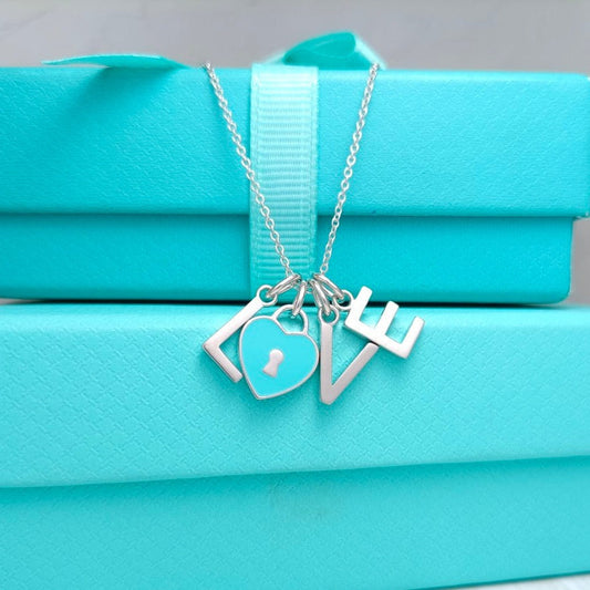 [Lumi Jewelry]LOVE TEXT PEDANT NECKLACE
