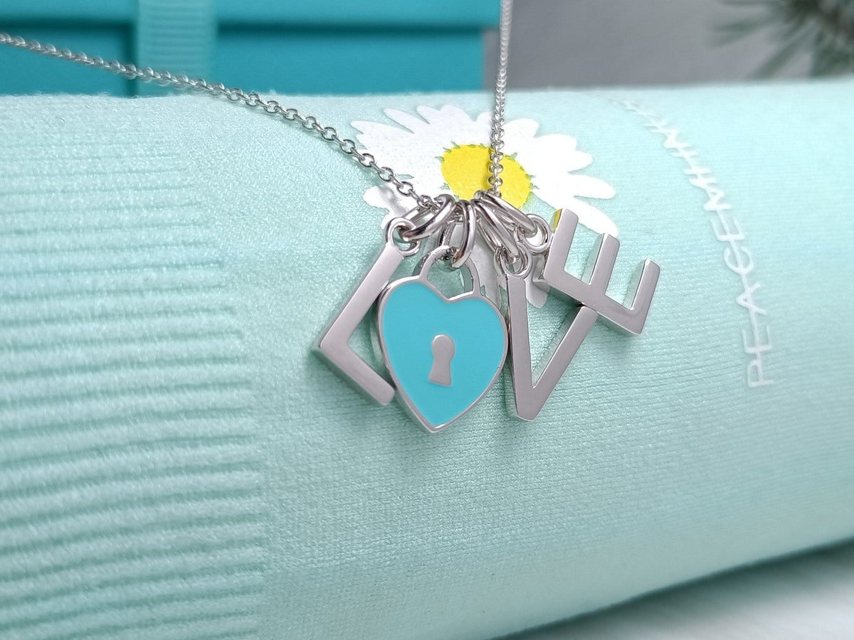 [Lumi Jewelry]LOVE TEXT PEDANT NECKLACE