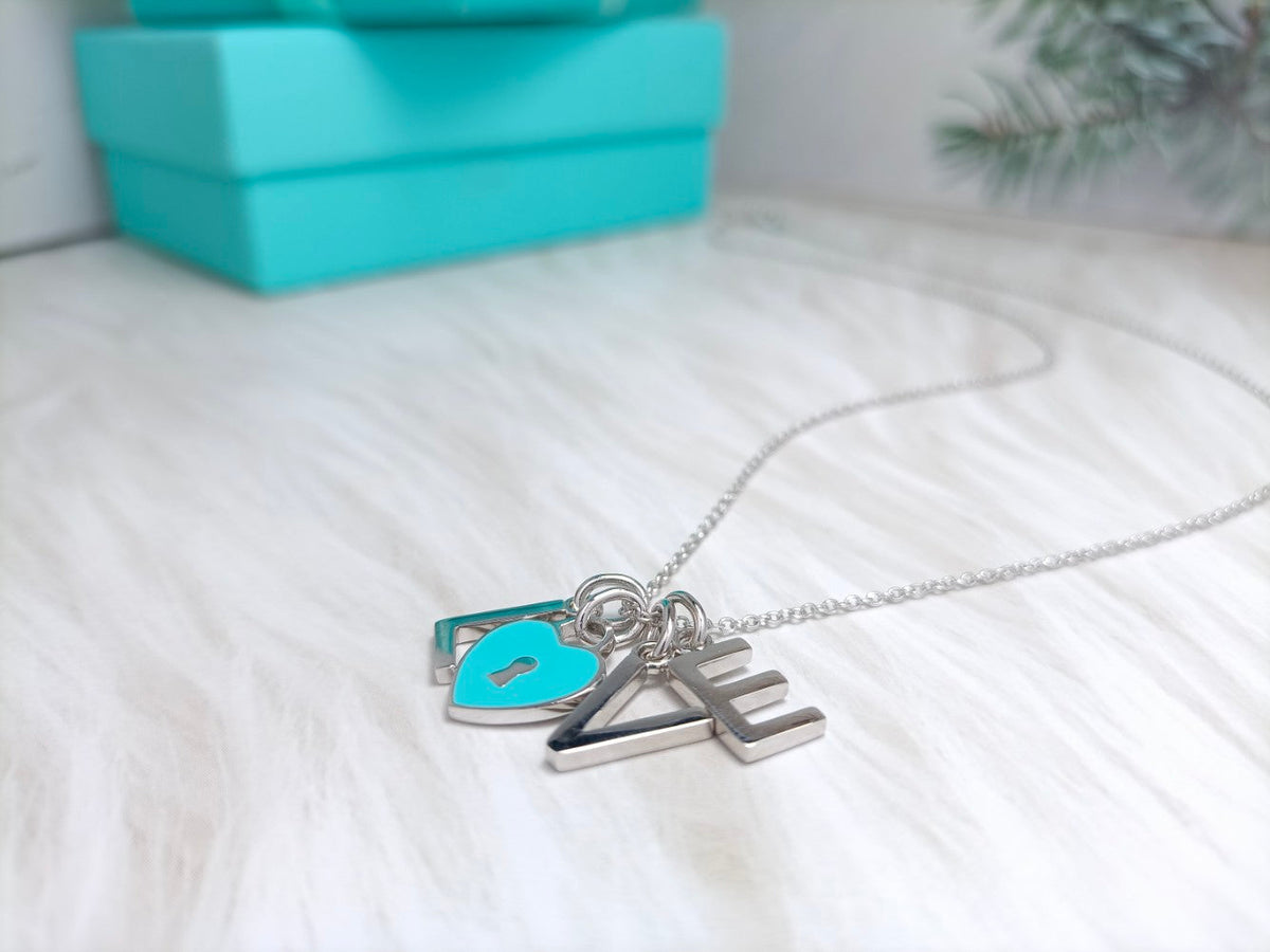 [Lumi Jewelry]LOVE TEXT PEDANT NECKLACE