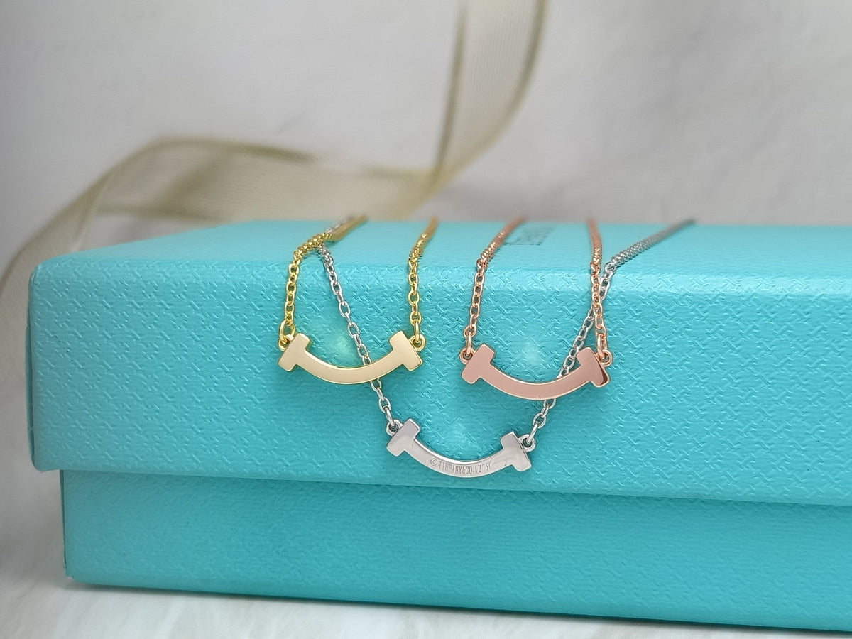 [Lumi Jewelry]MINI SMILE PEDANT NECKLACE