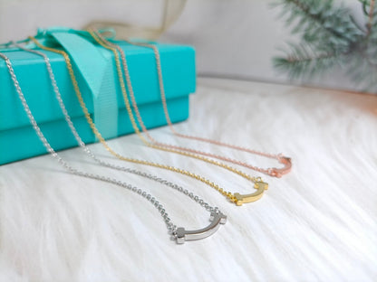 [Lumi Jewelry]MINI SMILE PEDANT NECKLACE