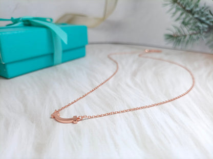 [Lumi Jewelry]MINI SMILE PEDANT NECKLACE