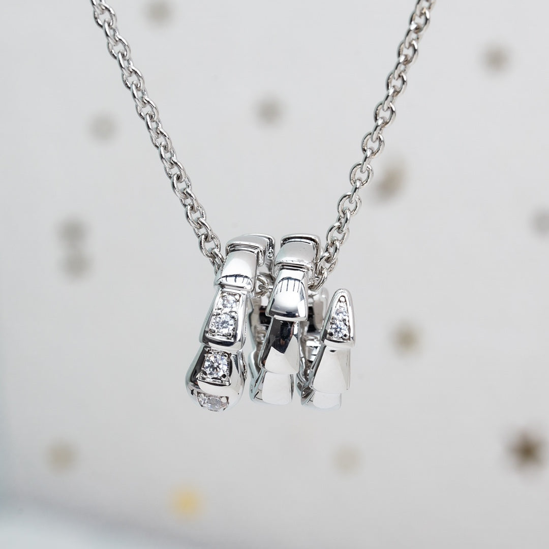 [Lumi Jewels]SERPENTI SILVER NECKLACE DIAMOND