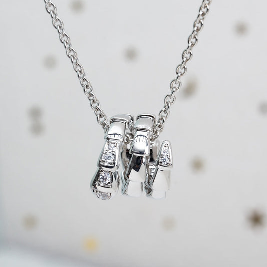 [Lumi Jewels]SERPENTI SILVER NECKLACE DIAMOND