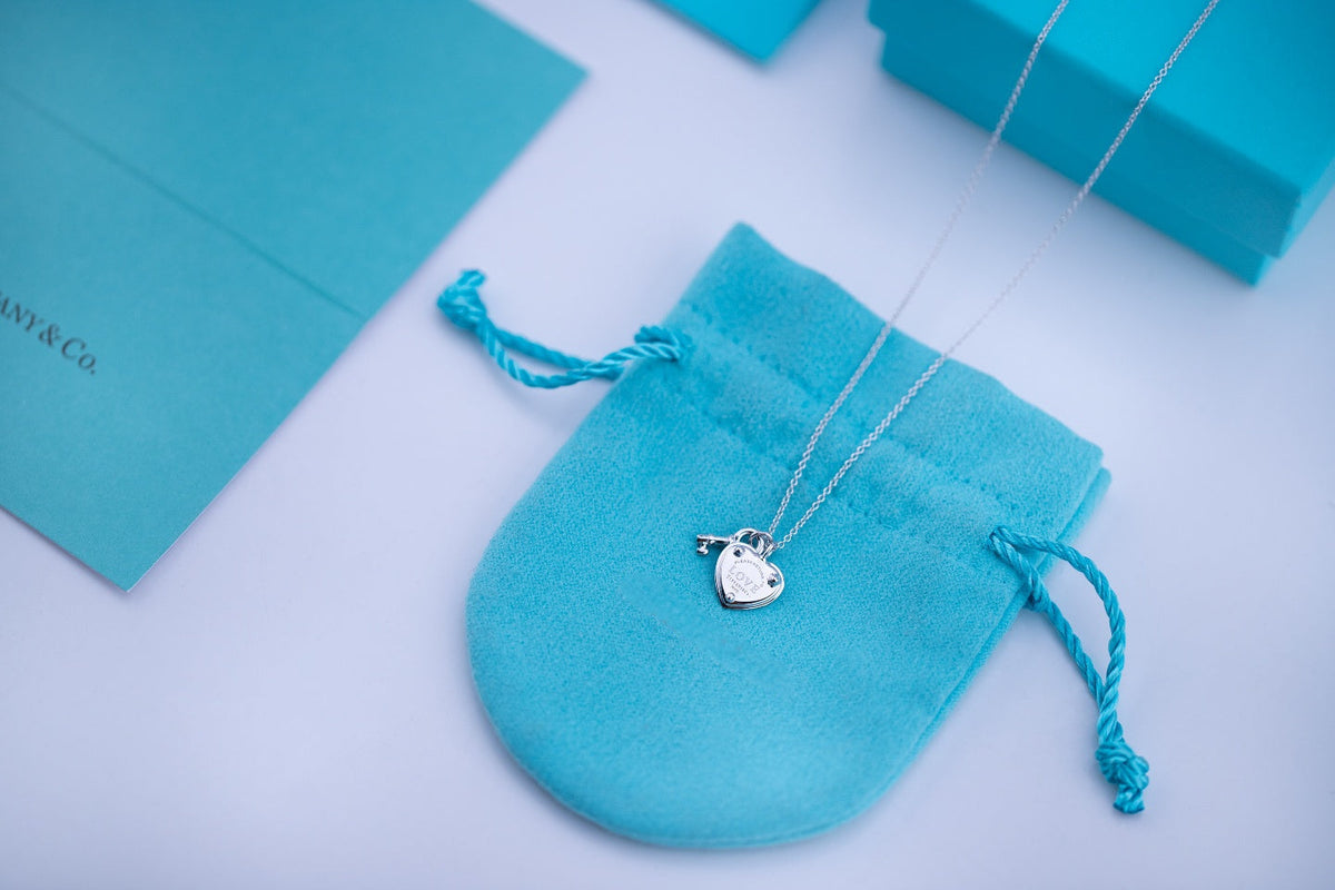 [Lumi Jewelry]KEY AND HEART SILVER NECKLACE