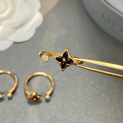 [Lumi Jewels]STAR 1 DIAMOND OPEN RING