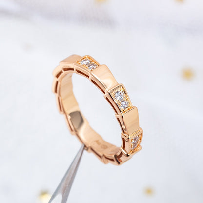 [Lumi Jewels]SERPENTI RING PINK GOLD  3MM