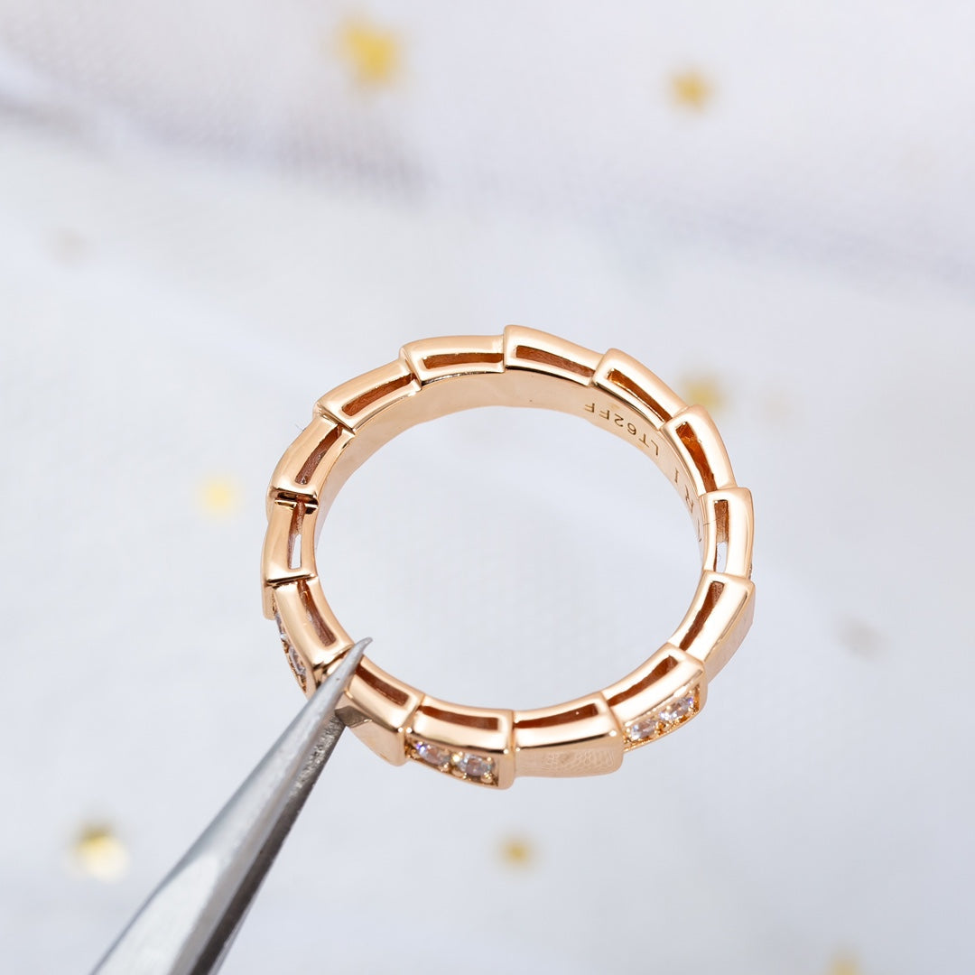 [Lumi Jewels]SERPENTI RING PINK GOLD  3MM